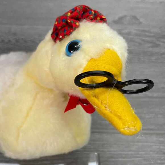 Vintage Eden Goose Duck Plush Wind Up Musical Animated Plays Old MacDonald Tune - Picture 6 of 11